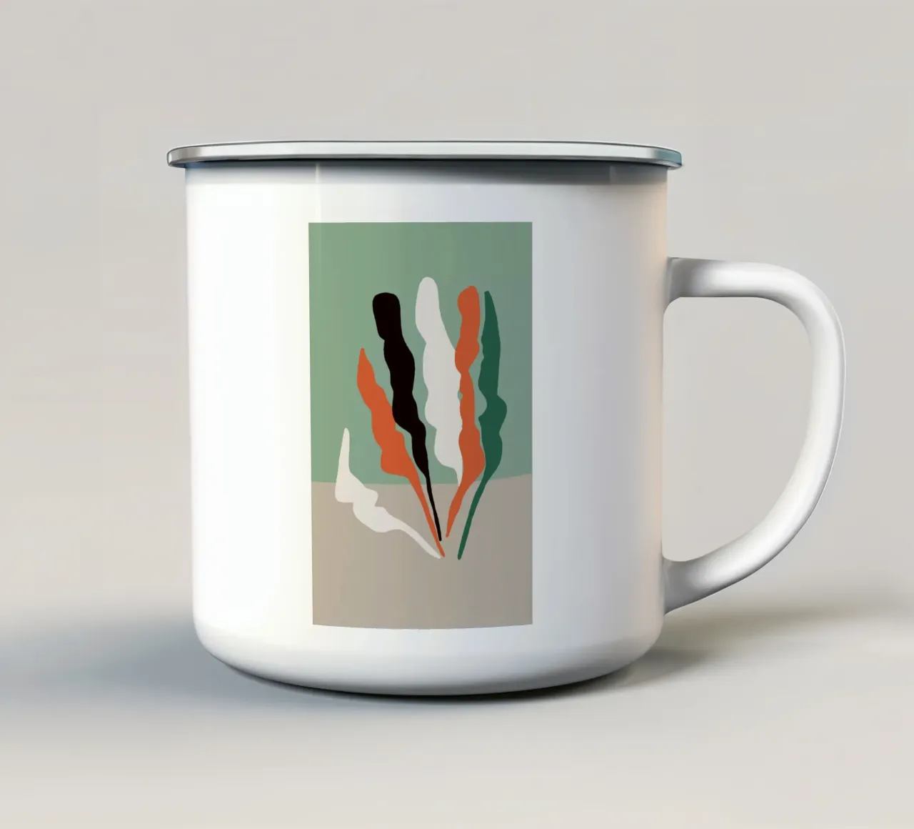 New Grass tazza in smalto da Tanja Schaub