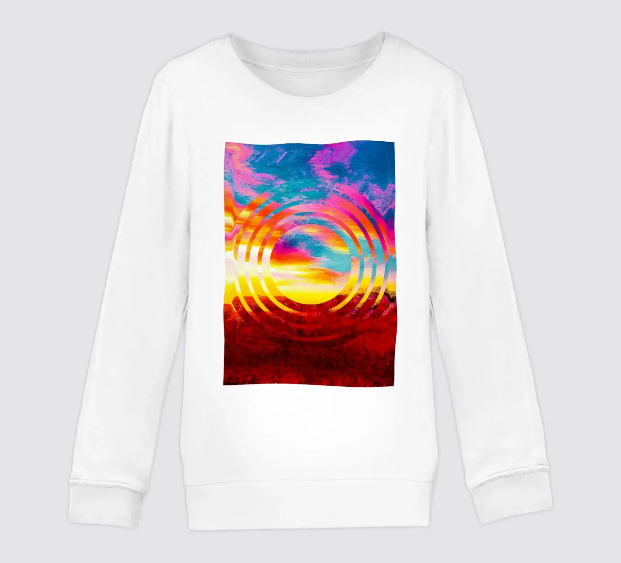 Abstracte geometrische kunst kinder sweatshirt van James M Coyle