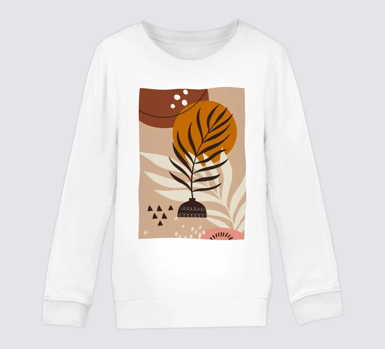 Foglia tropicale scandinava felpa bambino da Rebecca Clark Wyrick