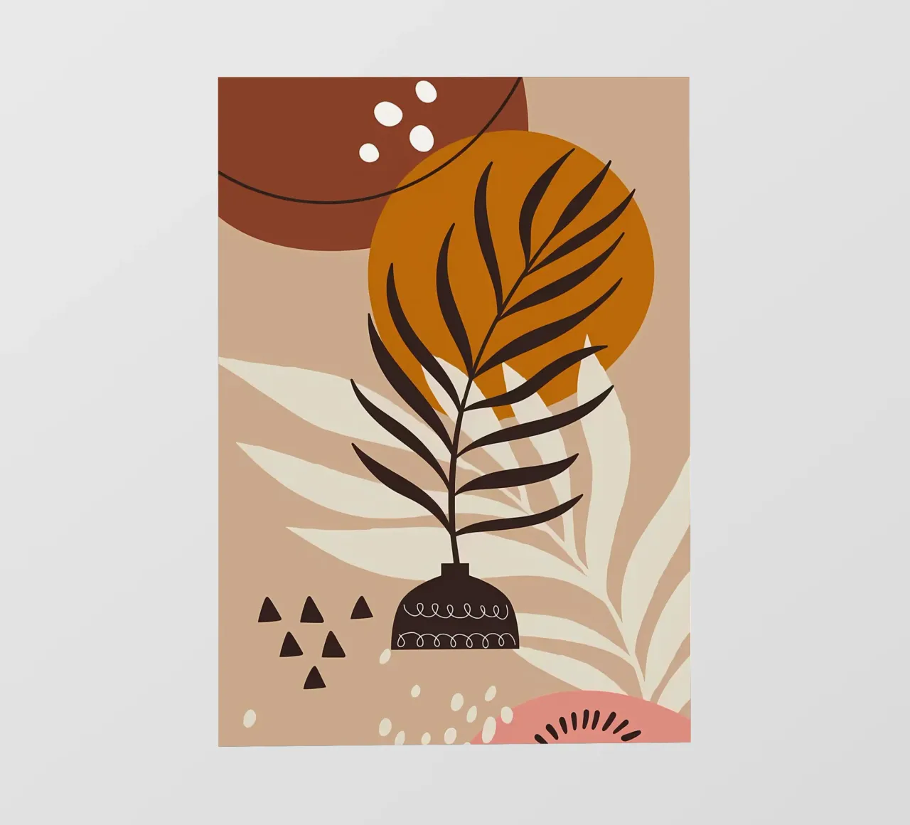 Foglia tropicale scandinava telo in pvc da Rebecca Clark Wyrick