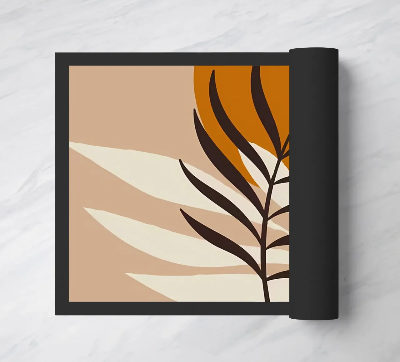 Foglia tropicale scandinava zerbino da Rebecca Clark Wyrick