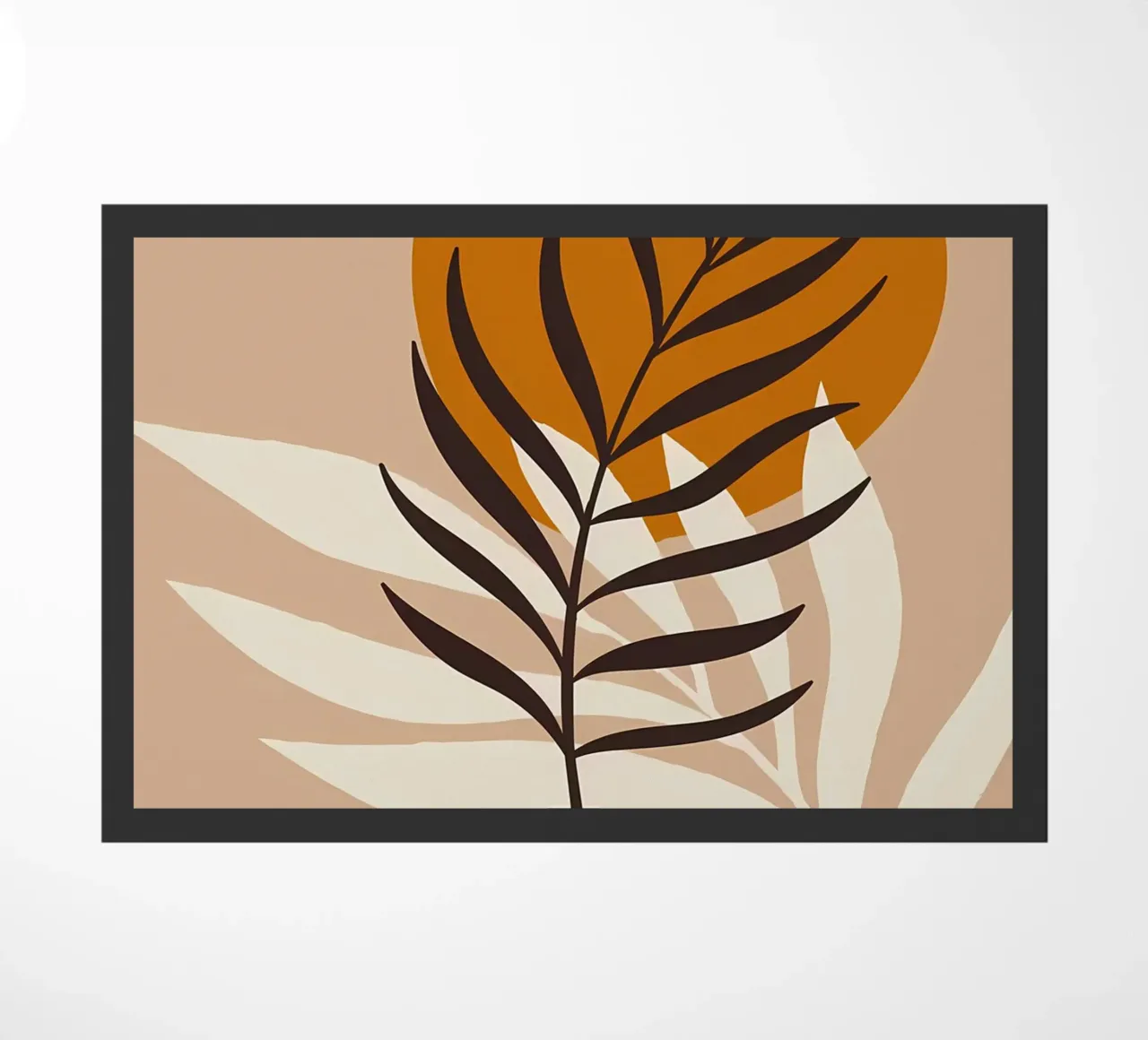 Foglia tropicale scandinava zerbino da Rebecca Clark Wyrick