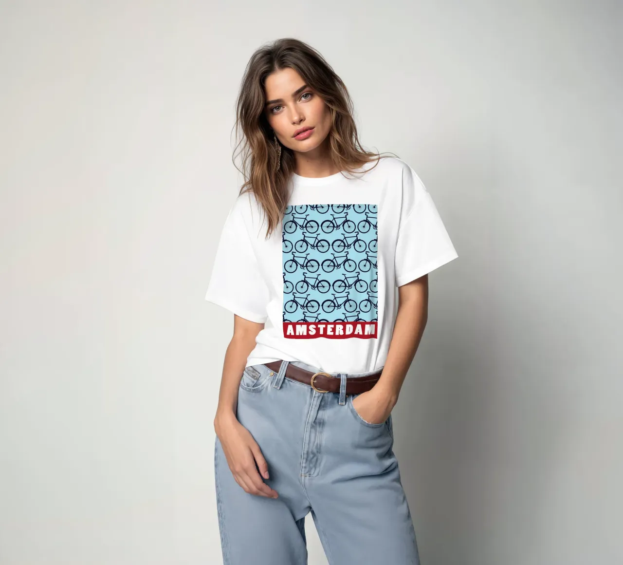 Amsterdam Cyclingr t-shirt by Albert S Jacob
