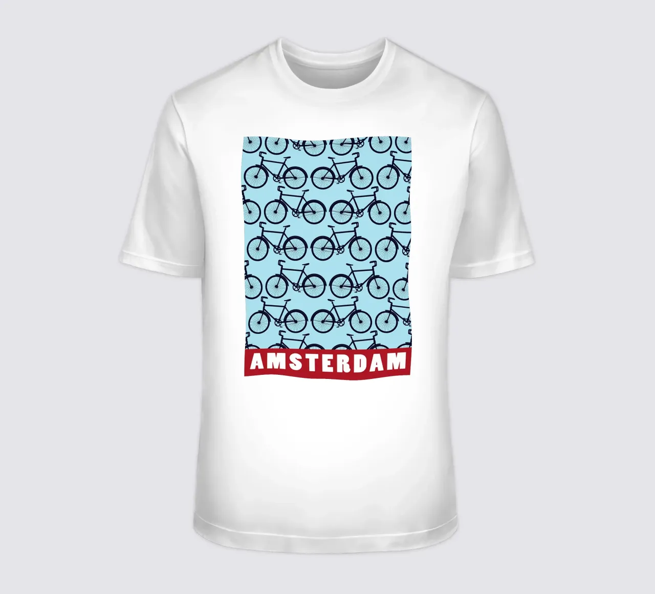 Amsterdam Cyclingr t-shirt by Albert S Jacob