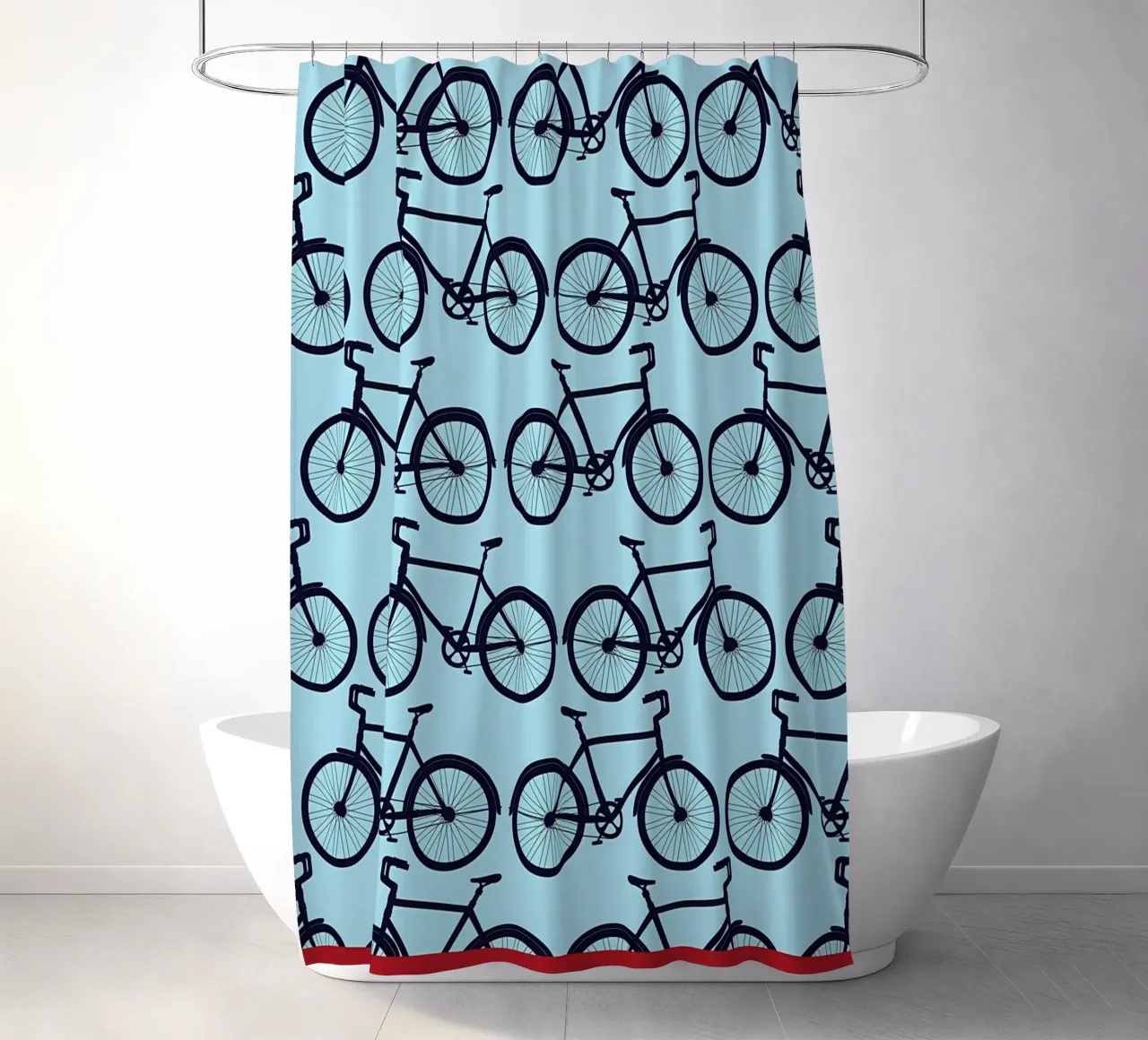 Amsterdam Cyclingr shower curtain by Albert S Jacob