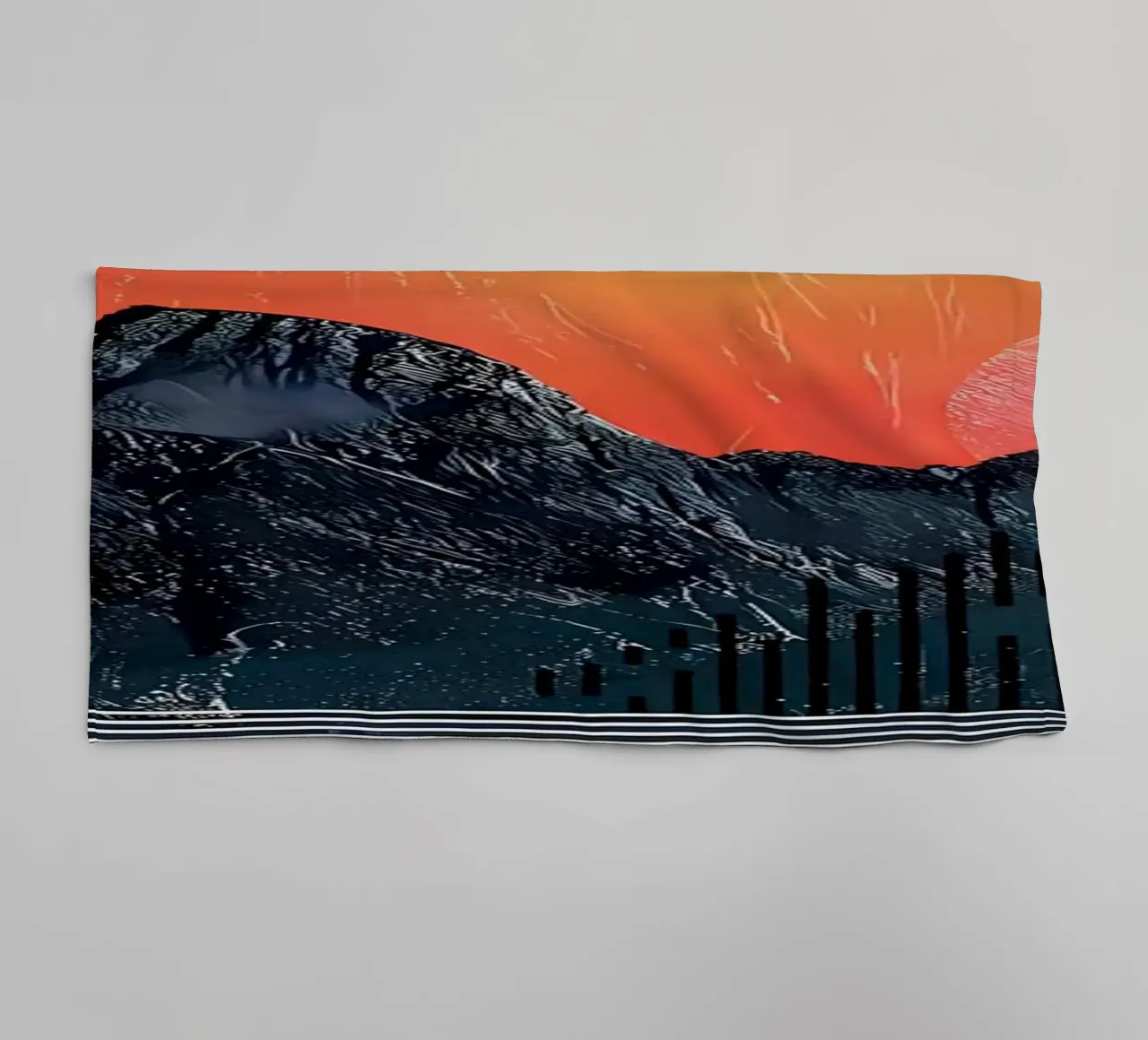 Lava Sunscape asciugamano da bagno da James M Coyle