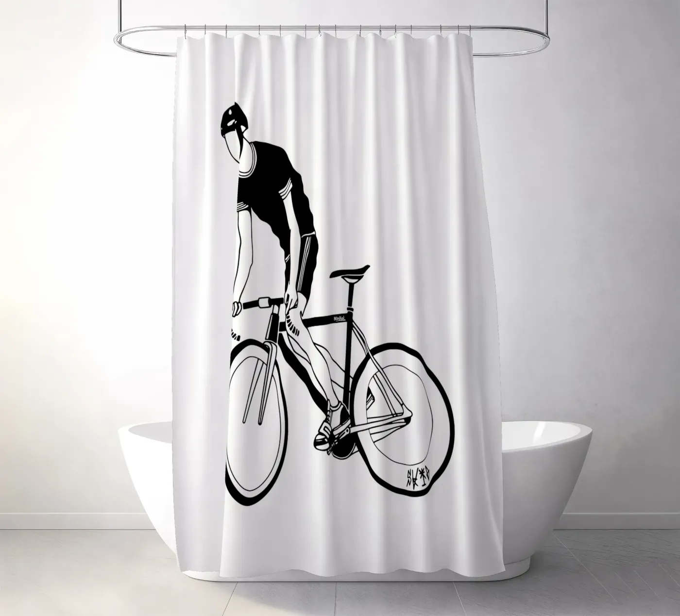 Kufe Duschvorhang von Albert S Jacob