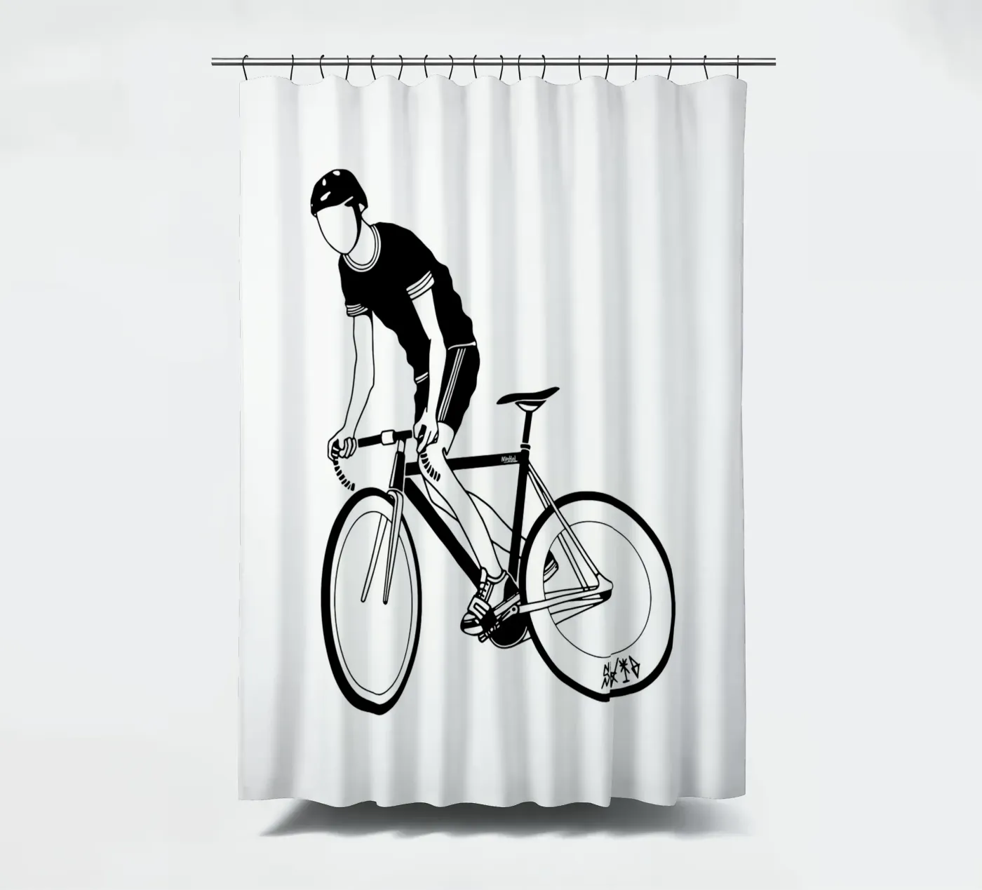 Kufe Duschvorhang von Albert S Jacob