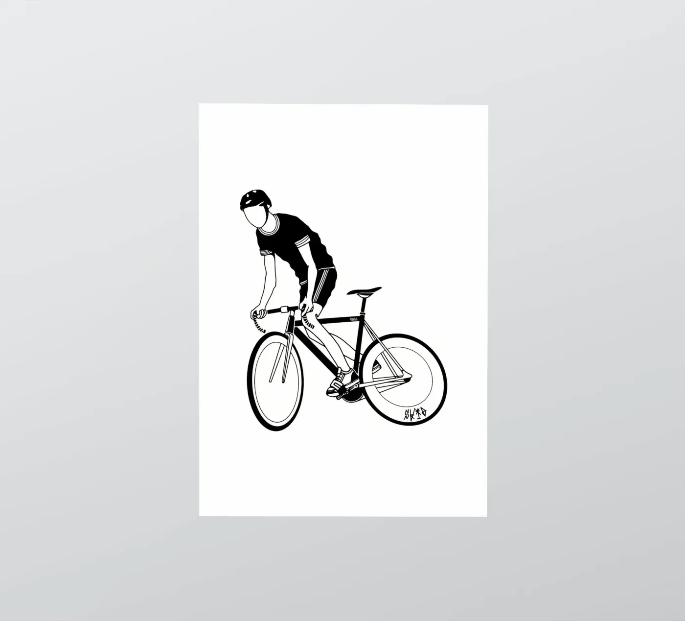 Skid sticker by Albert S Jacob