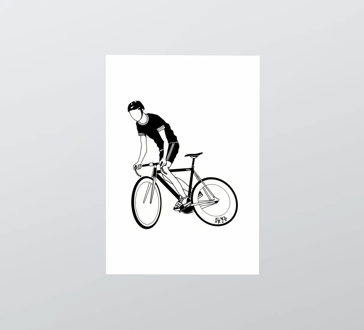 Skid sticker by Albert S Jacob