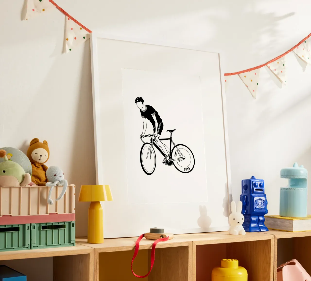 Pattino poster con telaio in alluminio da Albert S Jacob