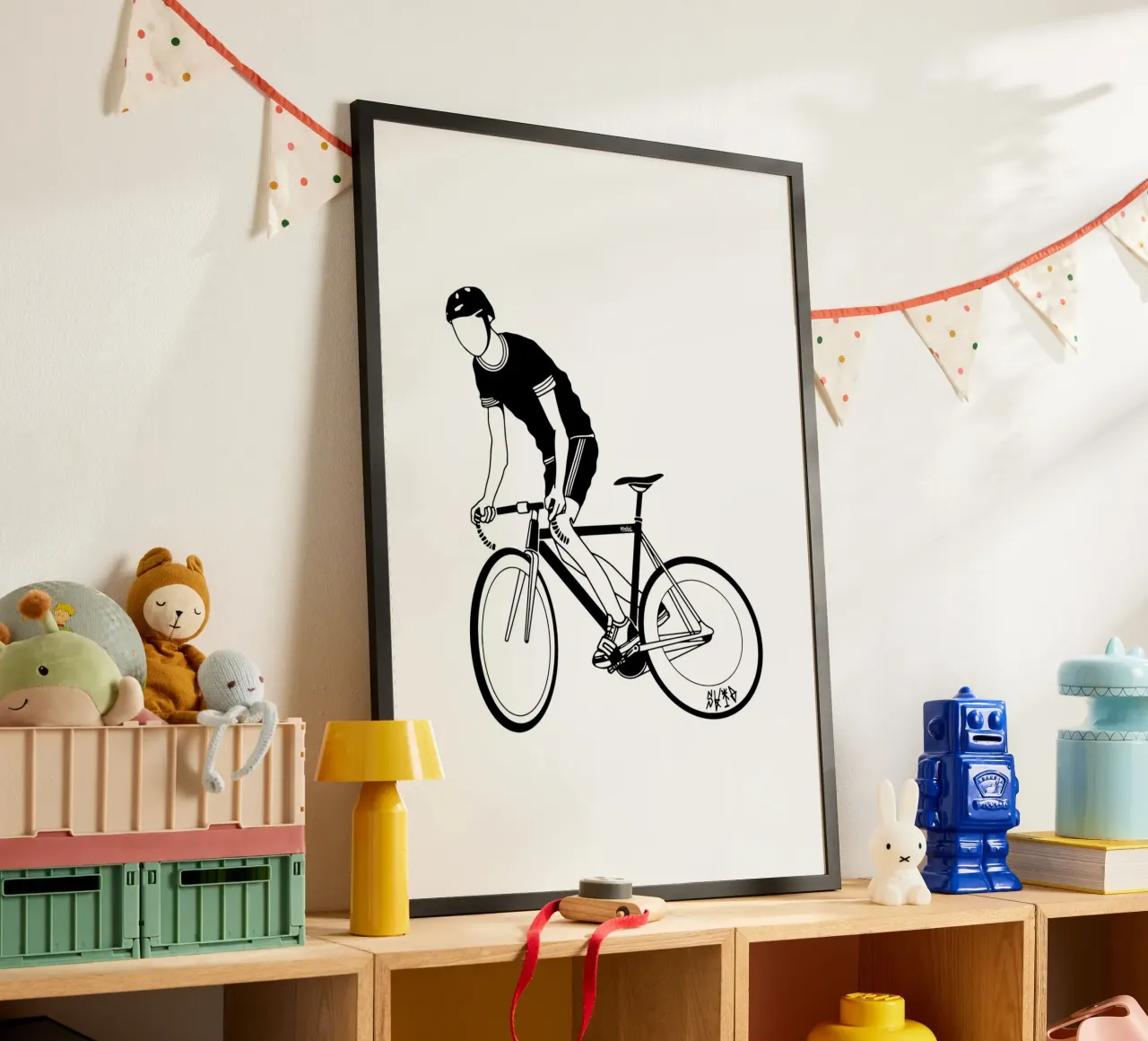 Pattino poster con telaio in alluminio da Albert S Jacob