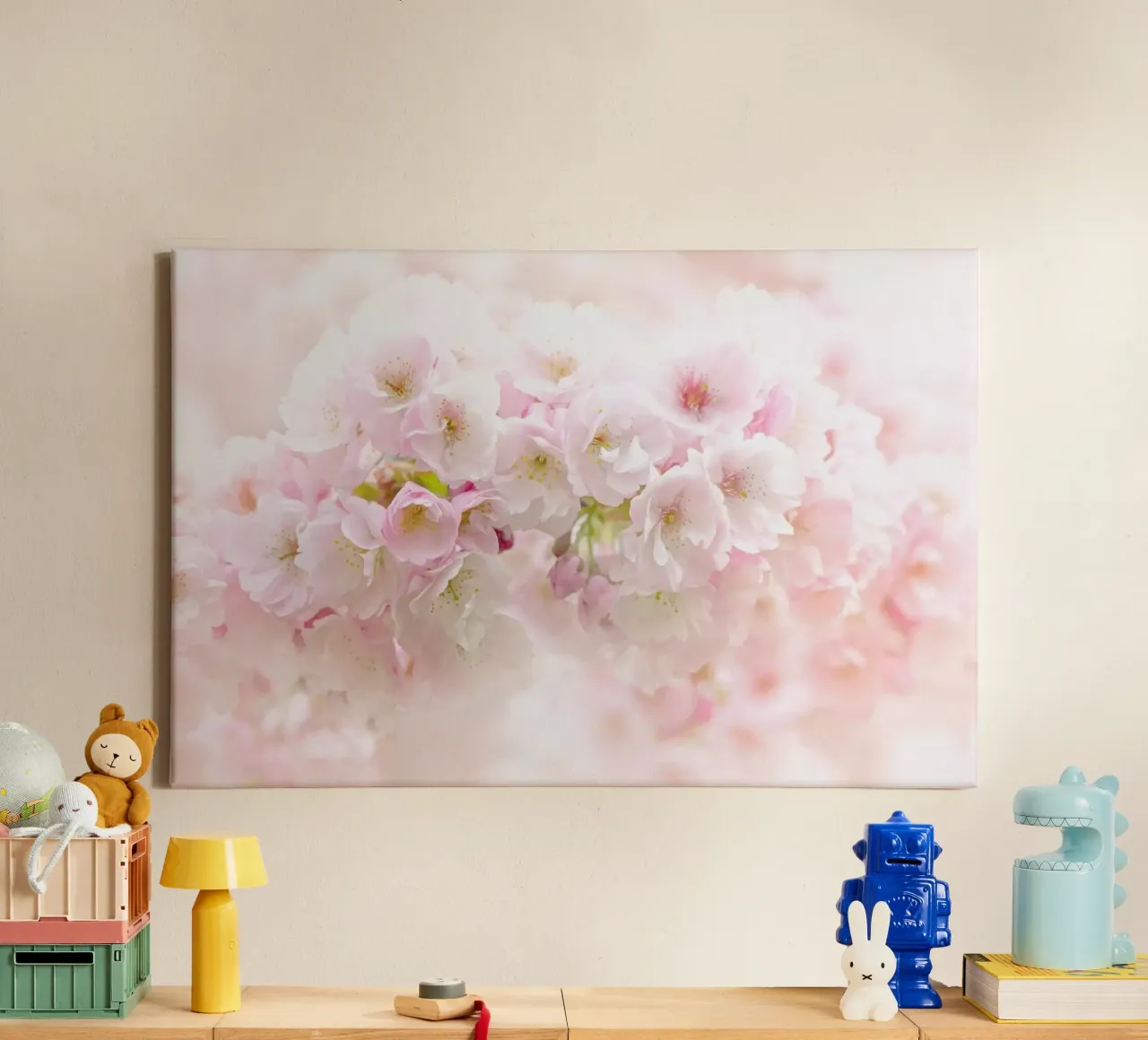 Spring Blossom - Jacky Parker tela con Cornice a cassetta da Pictufy