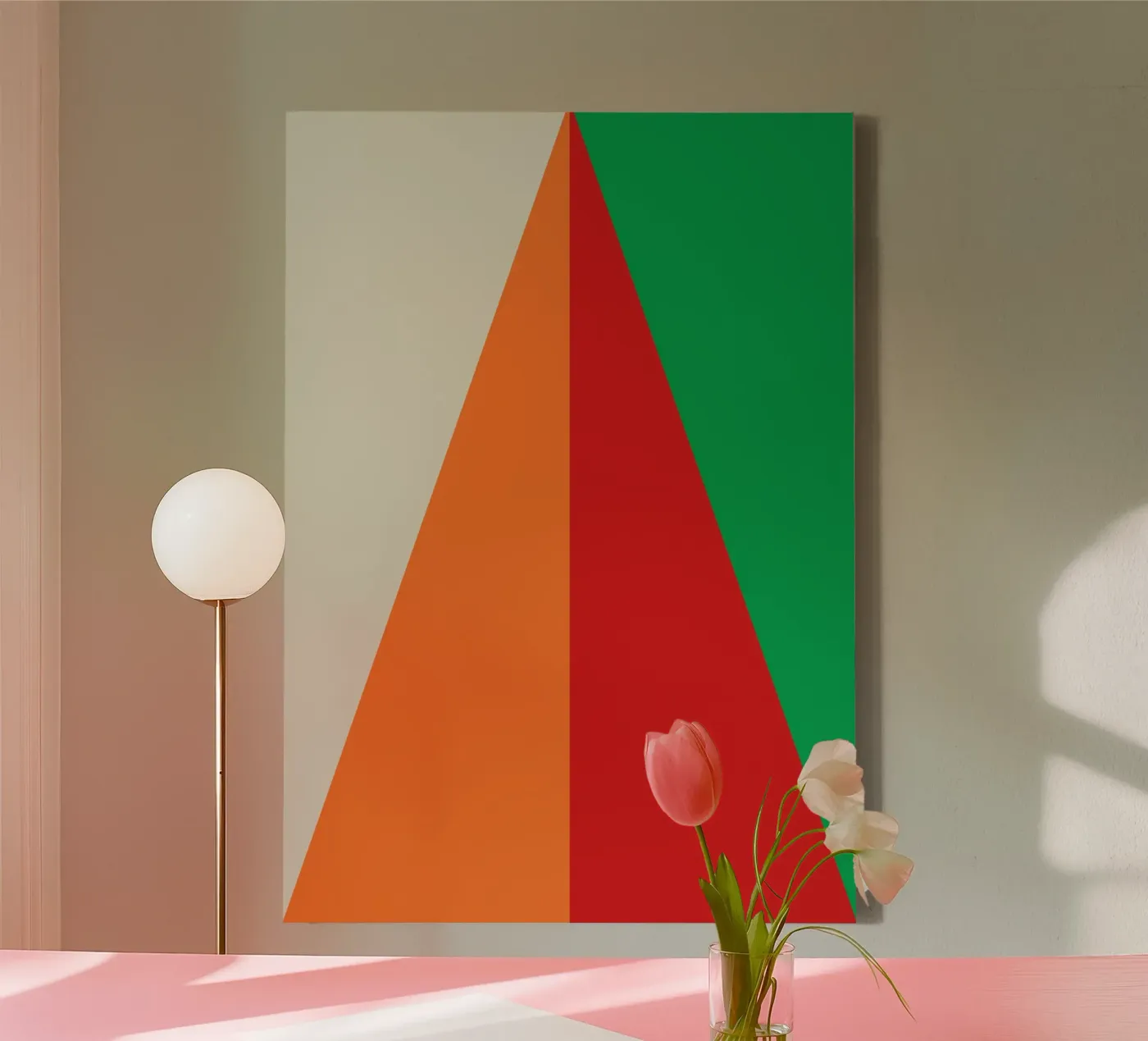 Triangular Essence canvas van galihstudio