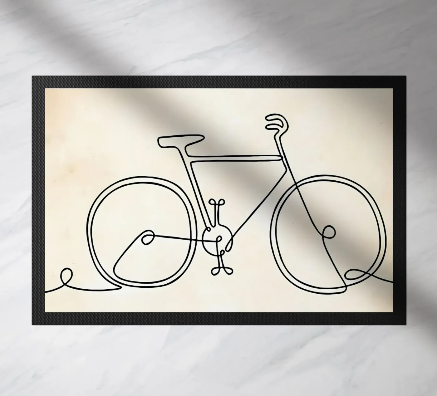 Bicycle doormat by Albert S Jacob