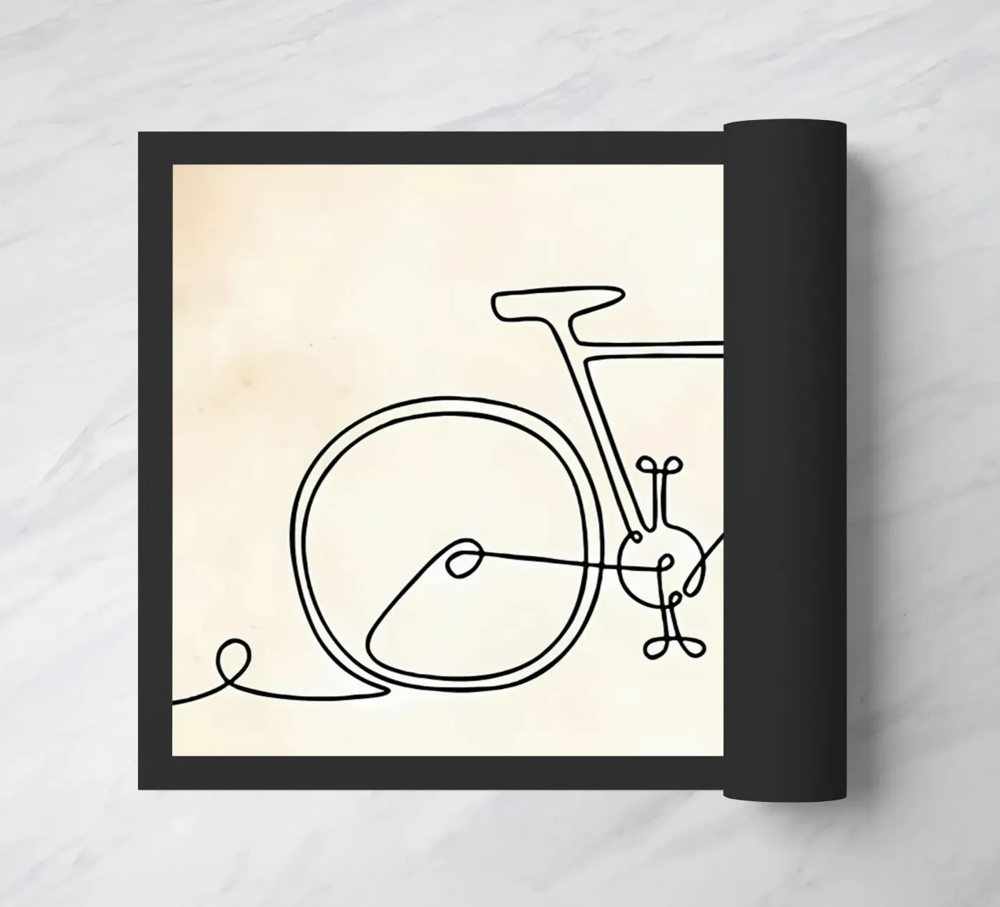 Bicycle doormat by Albert S Jacob