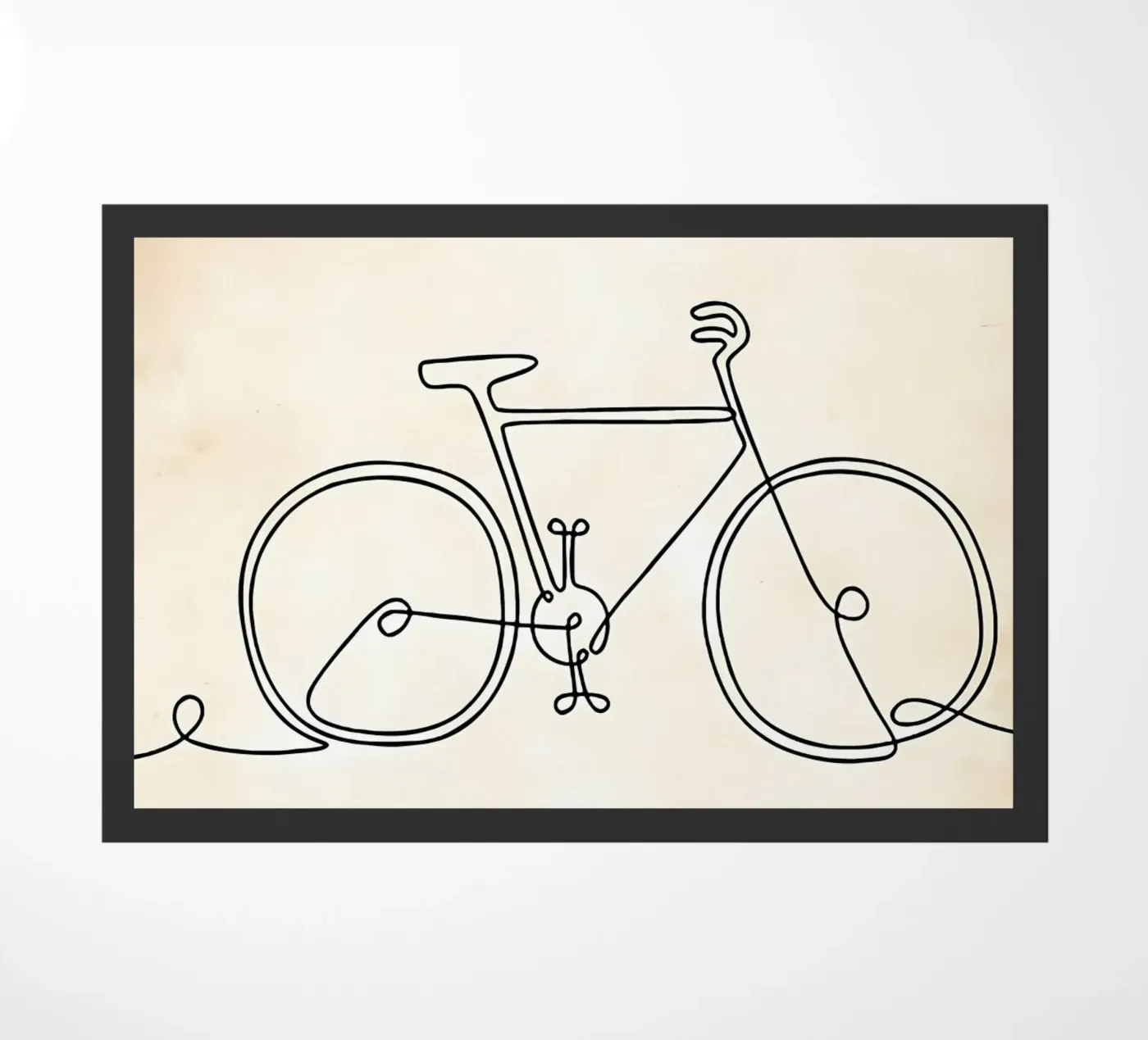 Bicycle doormat by Albert S Jacob