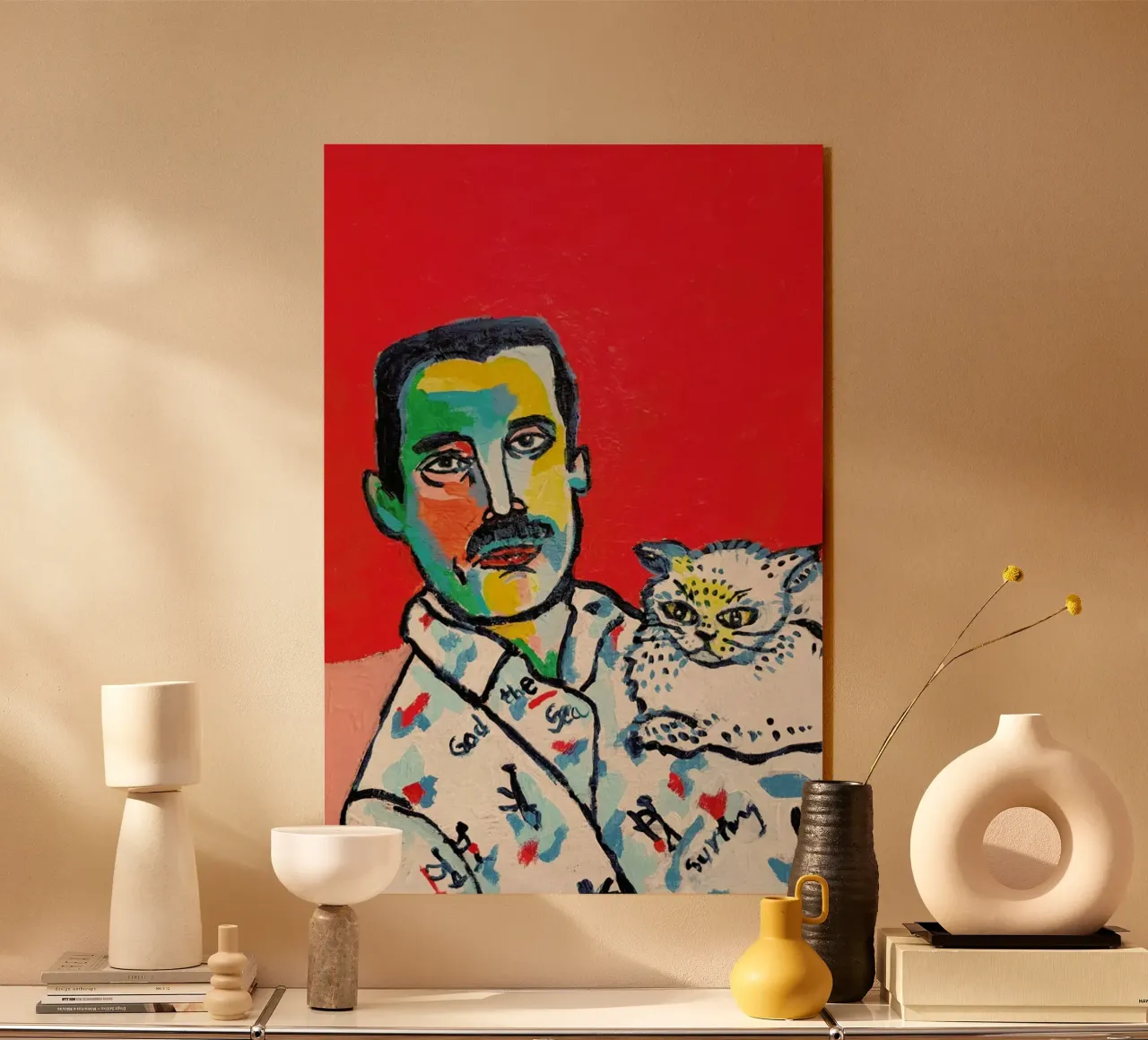 Freddy and Cat plexiglass da Blanca Nuñez Pozuelo