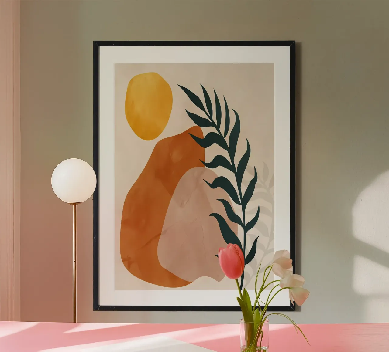 BOTANICA TROPICALE 08B poster con telaio in plastica da Rebecca Clark Wyrick