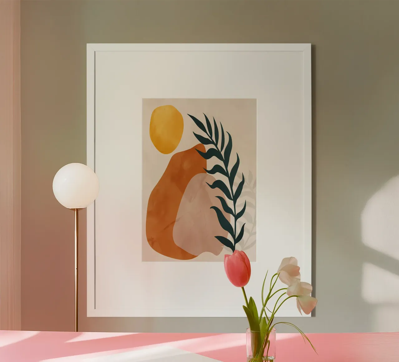 BOTANICA TROPICALE 08B poster con telaio in plastica da Rebecca Clark Wyrick