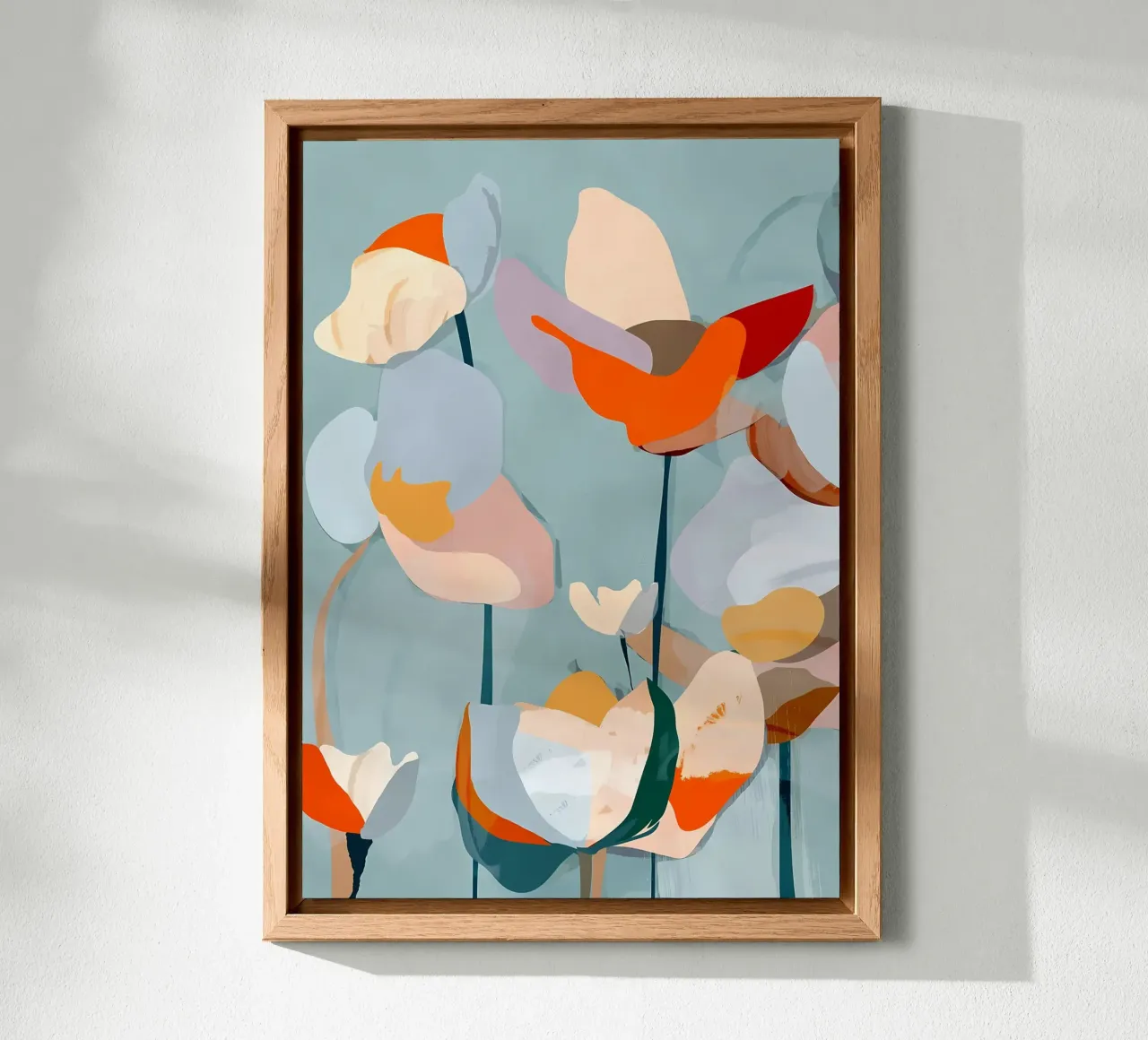 Abstract Art Flowers forex plate by Rebecca Clark Wyrick