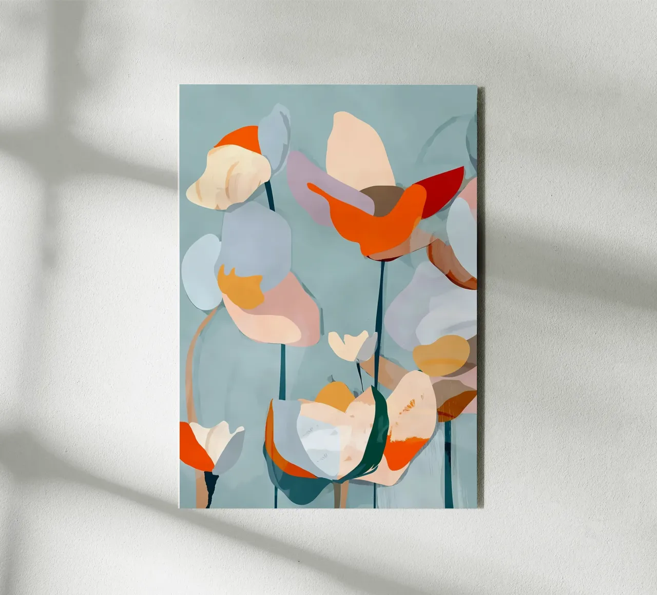 Abstract Art Flowers forex plate by Rebecca Clark Wyrick