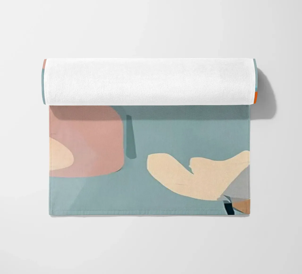Abstract Art Flowers beach towel by Rebecca Clark Wyrick