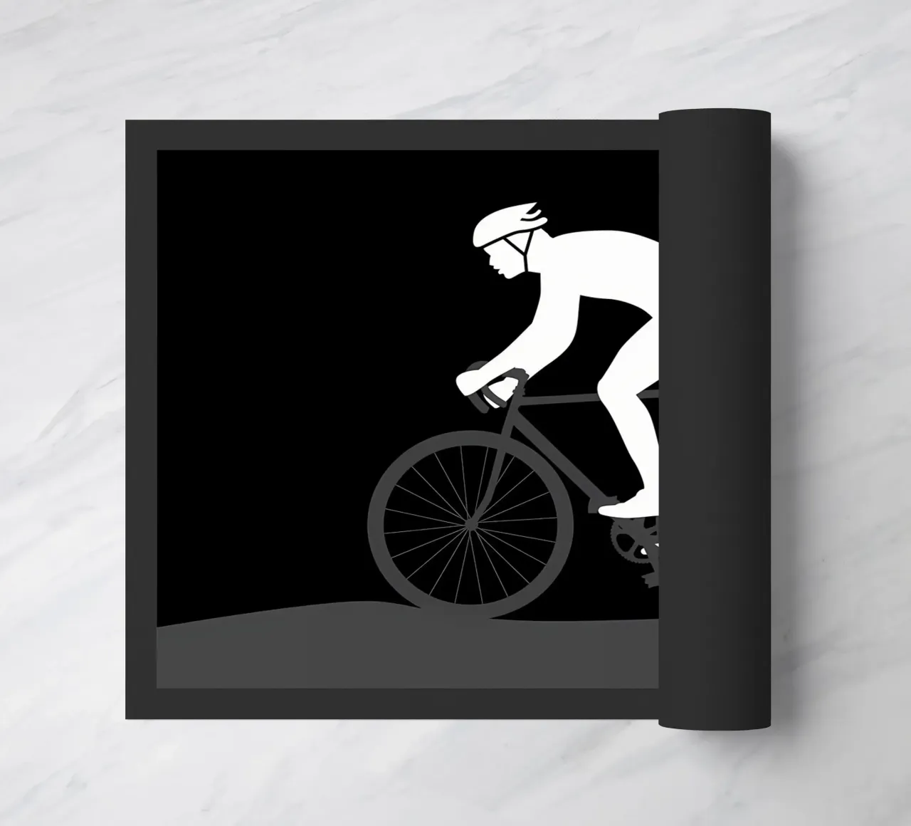 Fietsen deurmat van Albert S Jacob