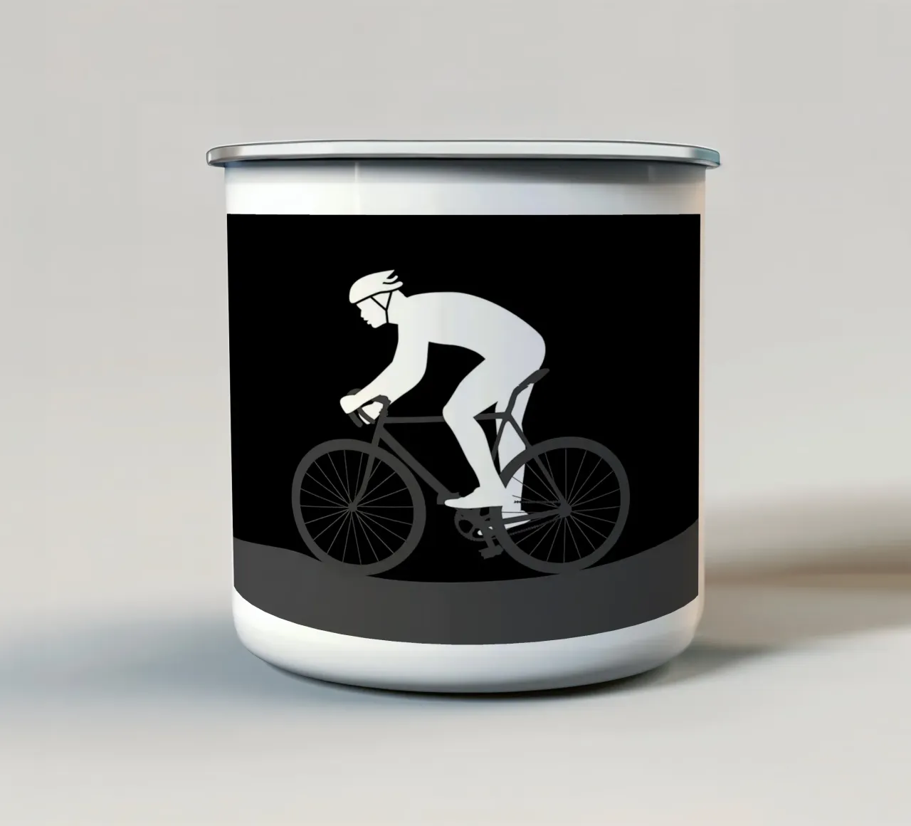 Ciclismo tazza in smalto da Albert S Jacob