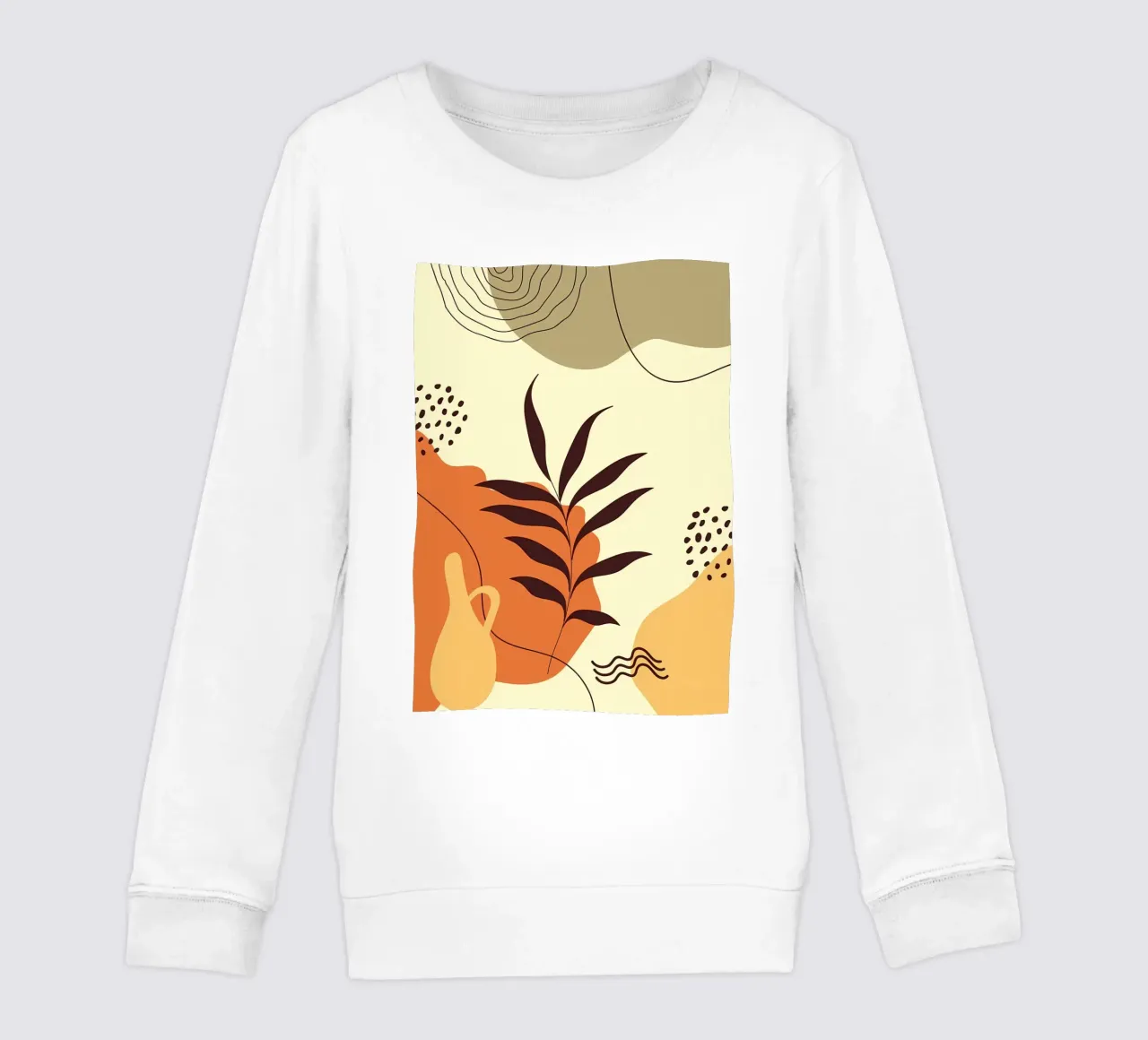 Forme di foglie scandinave felpa bambino da Rebecca Clark Wyrick