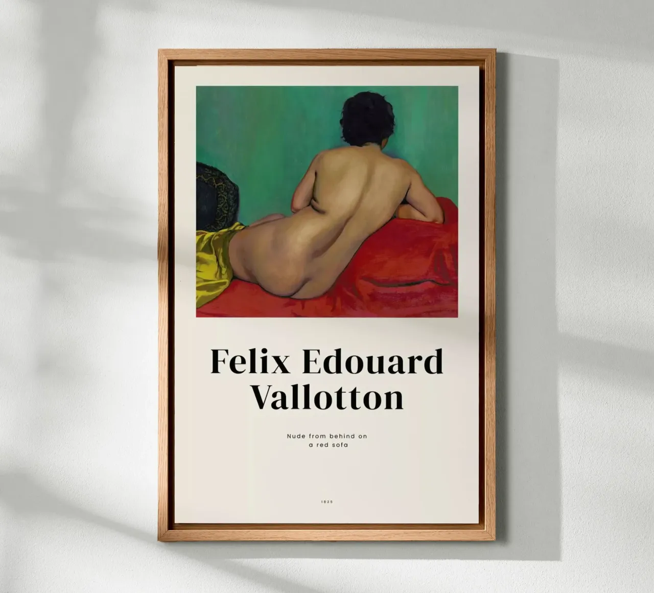 Vallotton - Nude from Behind on a Red Sofa Leinwand von ARTOTHEK