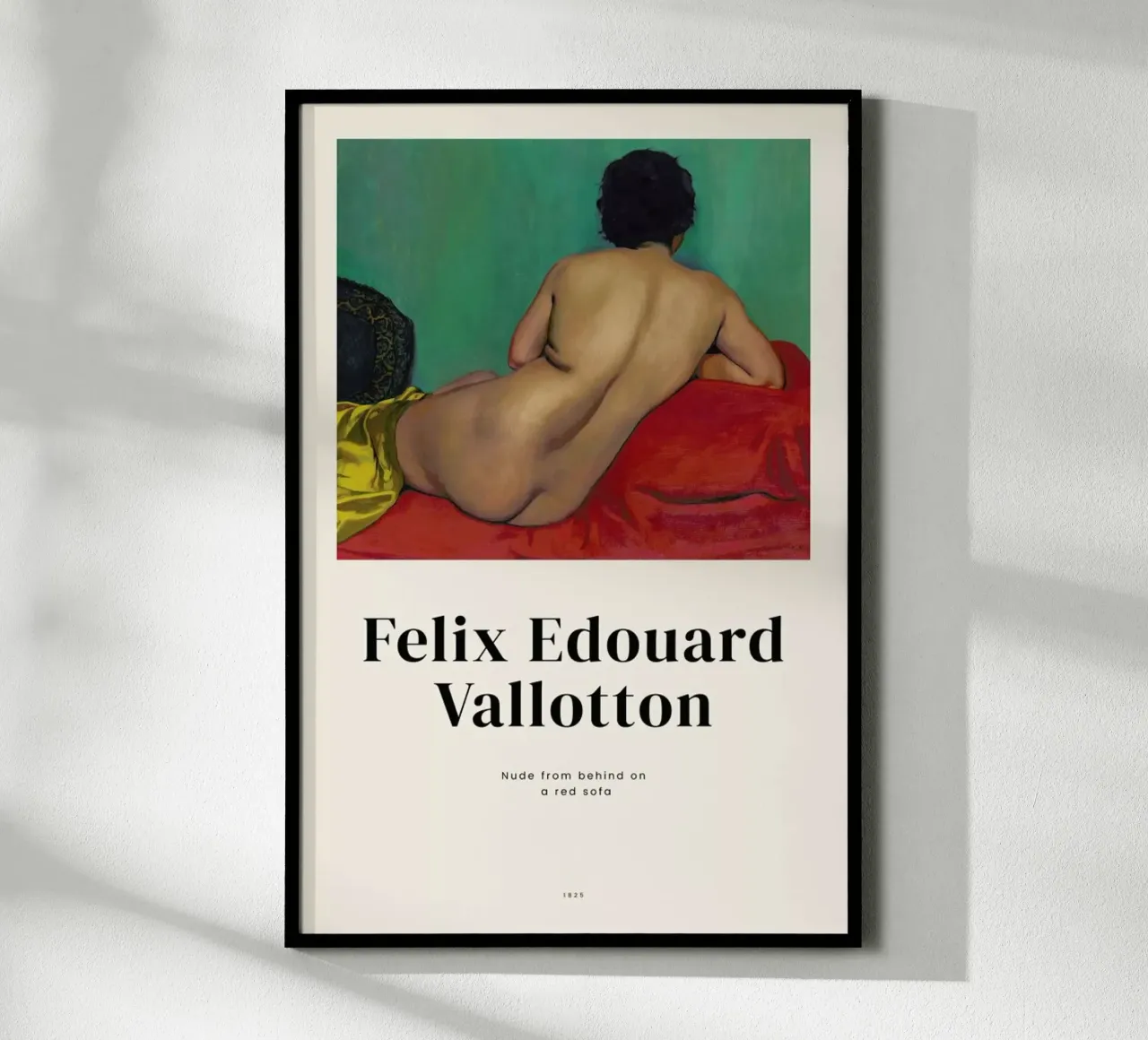 Vallotton - Nude from Behind on a Red Sofa carta hahnemühle da ARTOTHEK