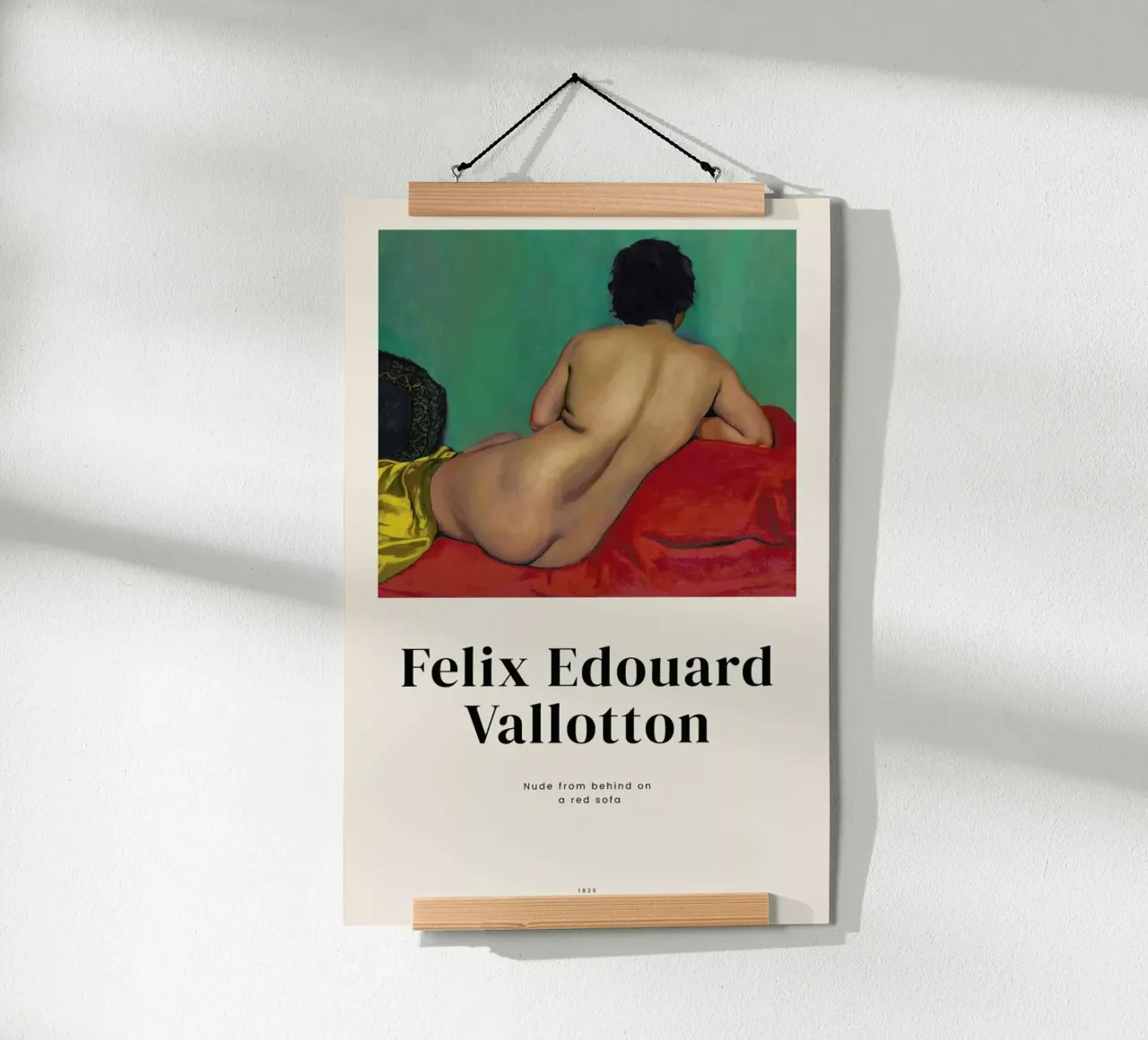 Vallotton - Nude from Behind on a Red Sofa carta hahnemühle da ARTOTHEK