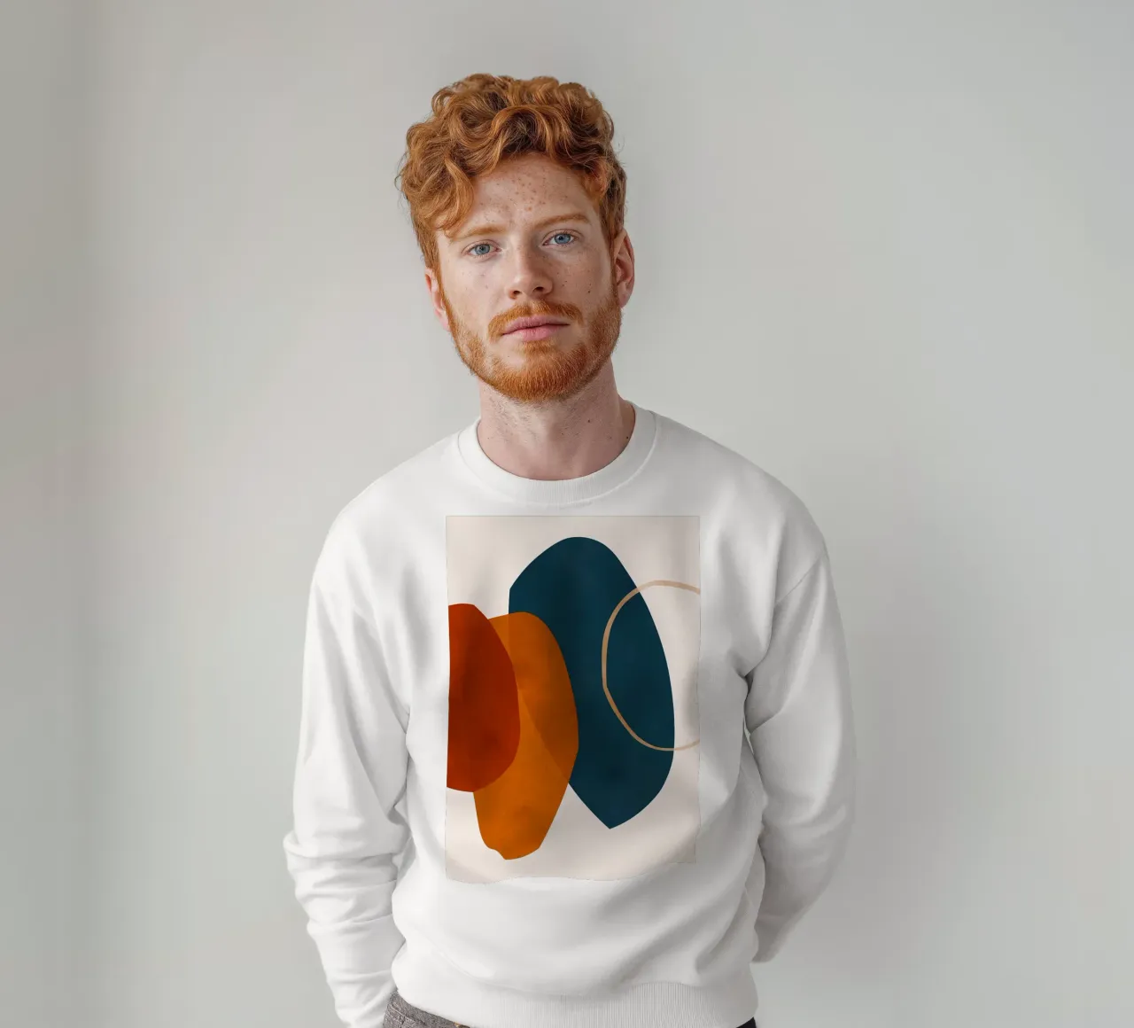 Expressionist boho 2 sweatshirt by Rebecca Clark Wyrick