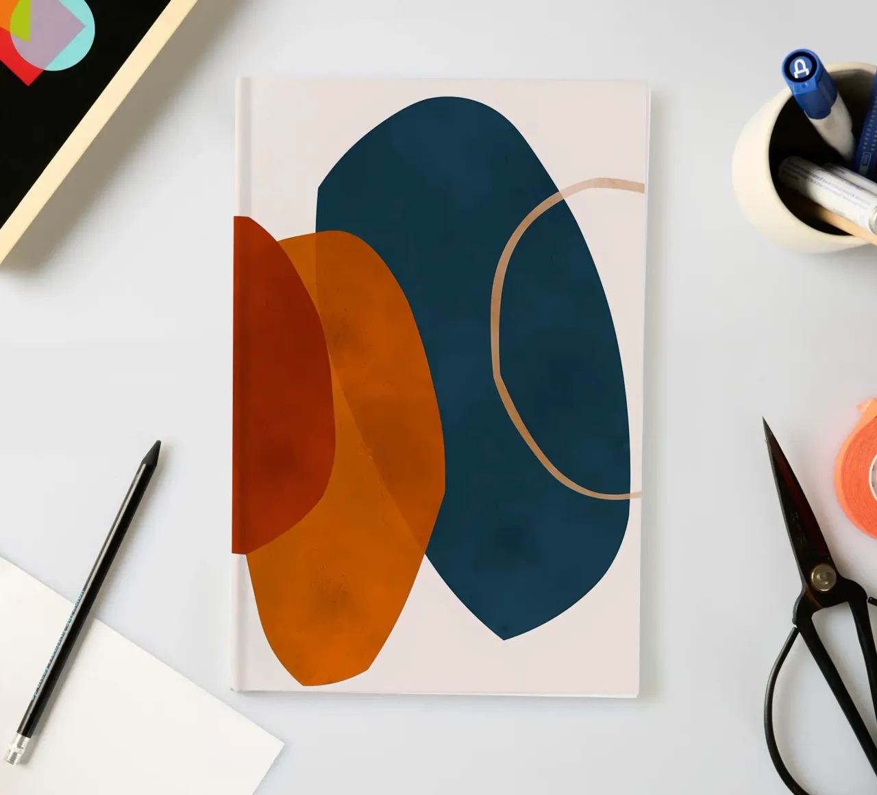 Expressionist boho 2 notebook by Rebecca Clark Wyrick