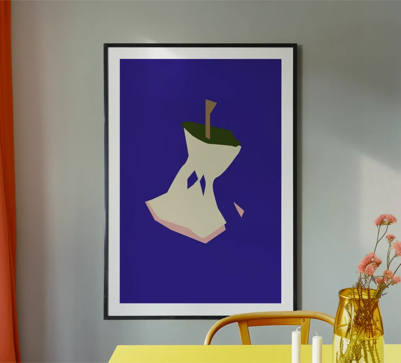 Apple poster by Helena Ravenne