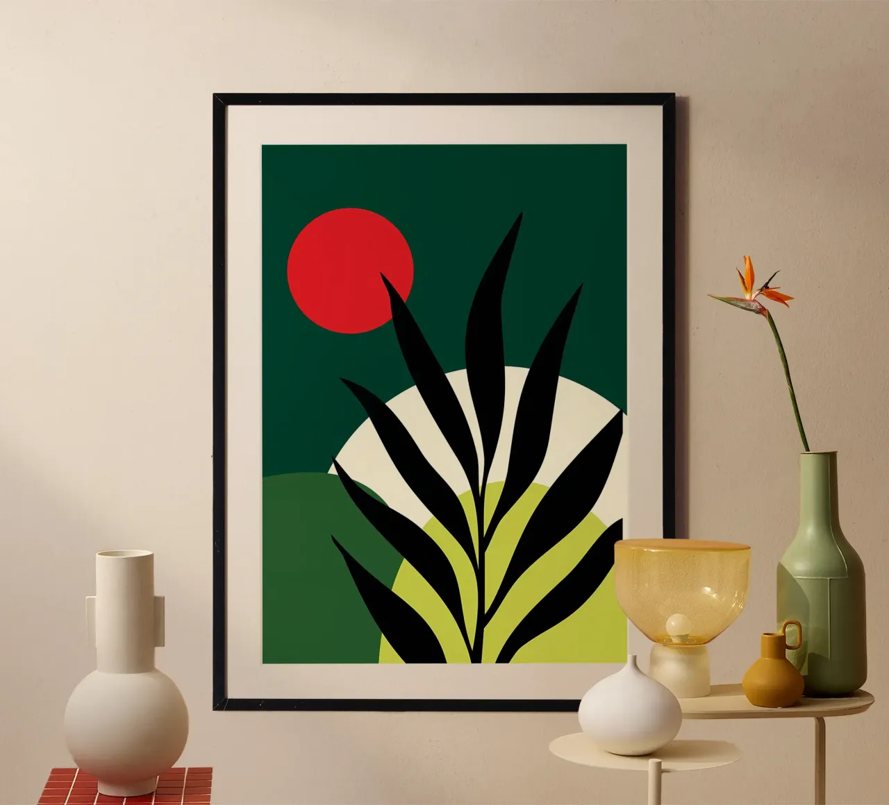VASO DI PIANTA TROPICALE poster da Rebecca Clark Wyrick