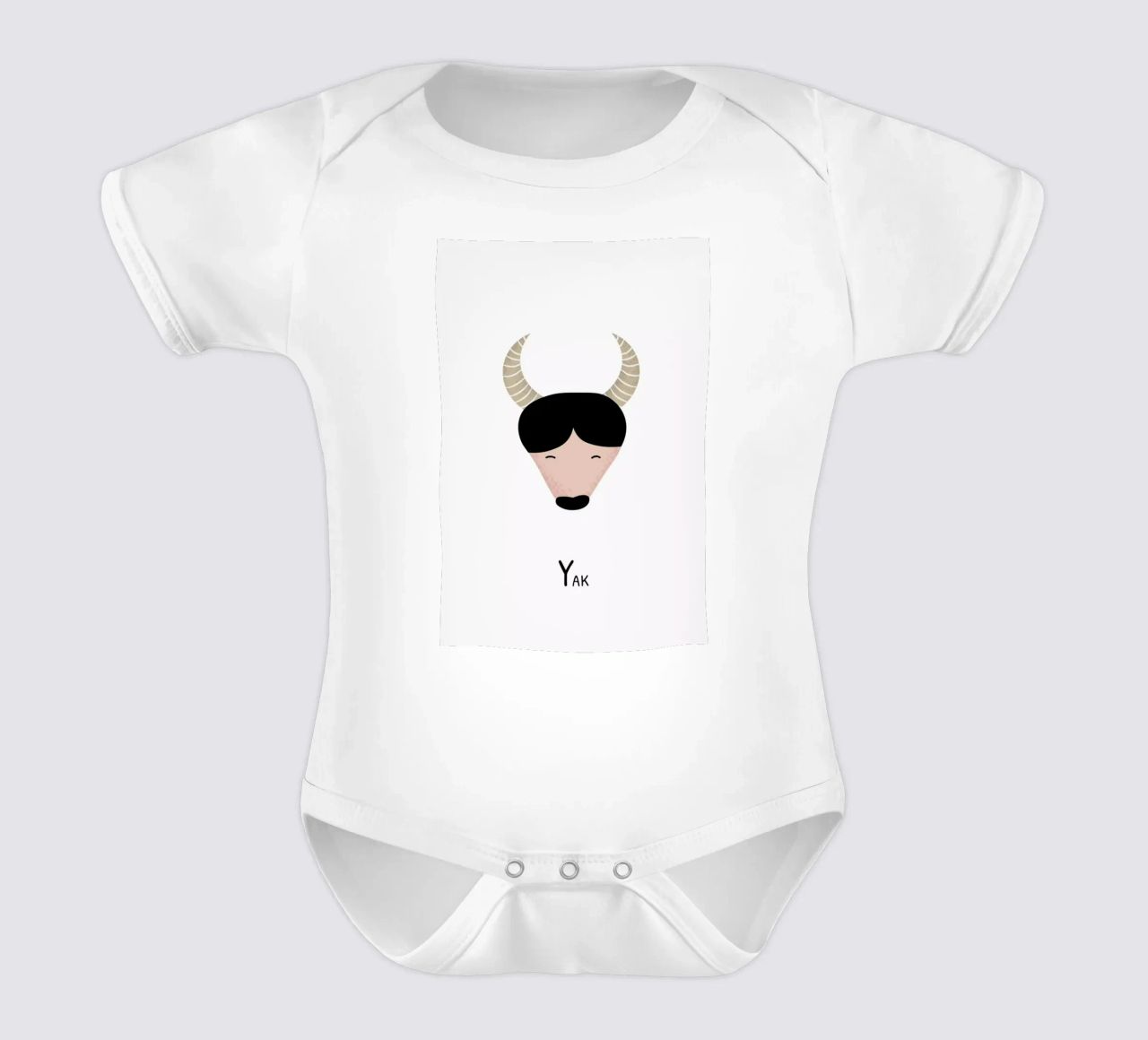 Y for Yak body bébé de Little Flourishes