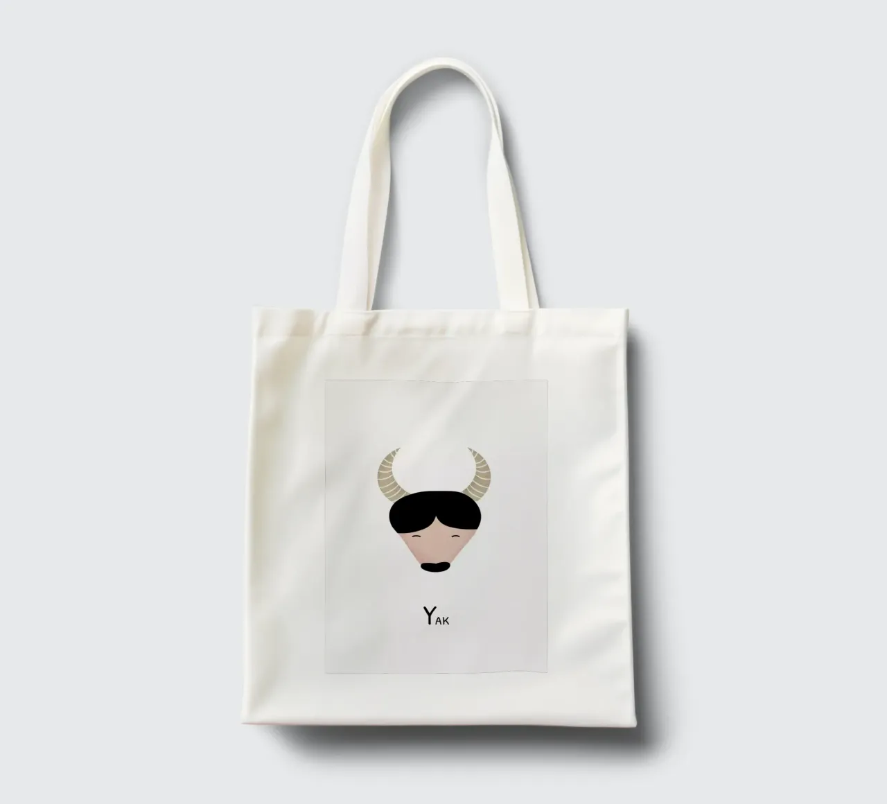 Y for Yak borsa in juta da Little Flourishes