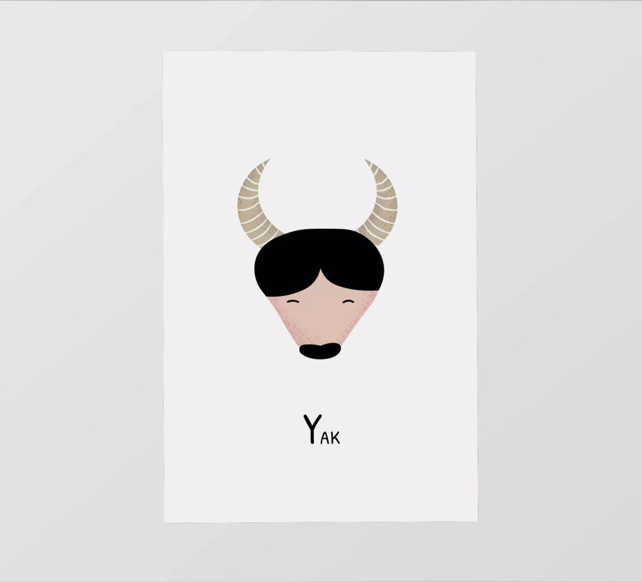 Y for Yak telo in pvc da Little Flourishes