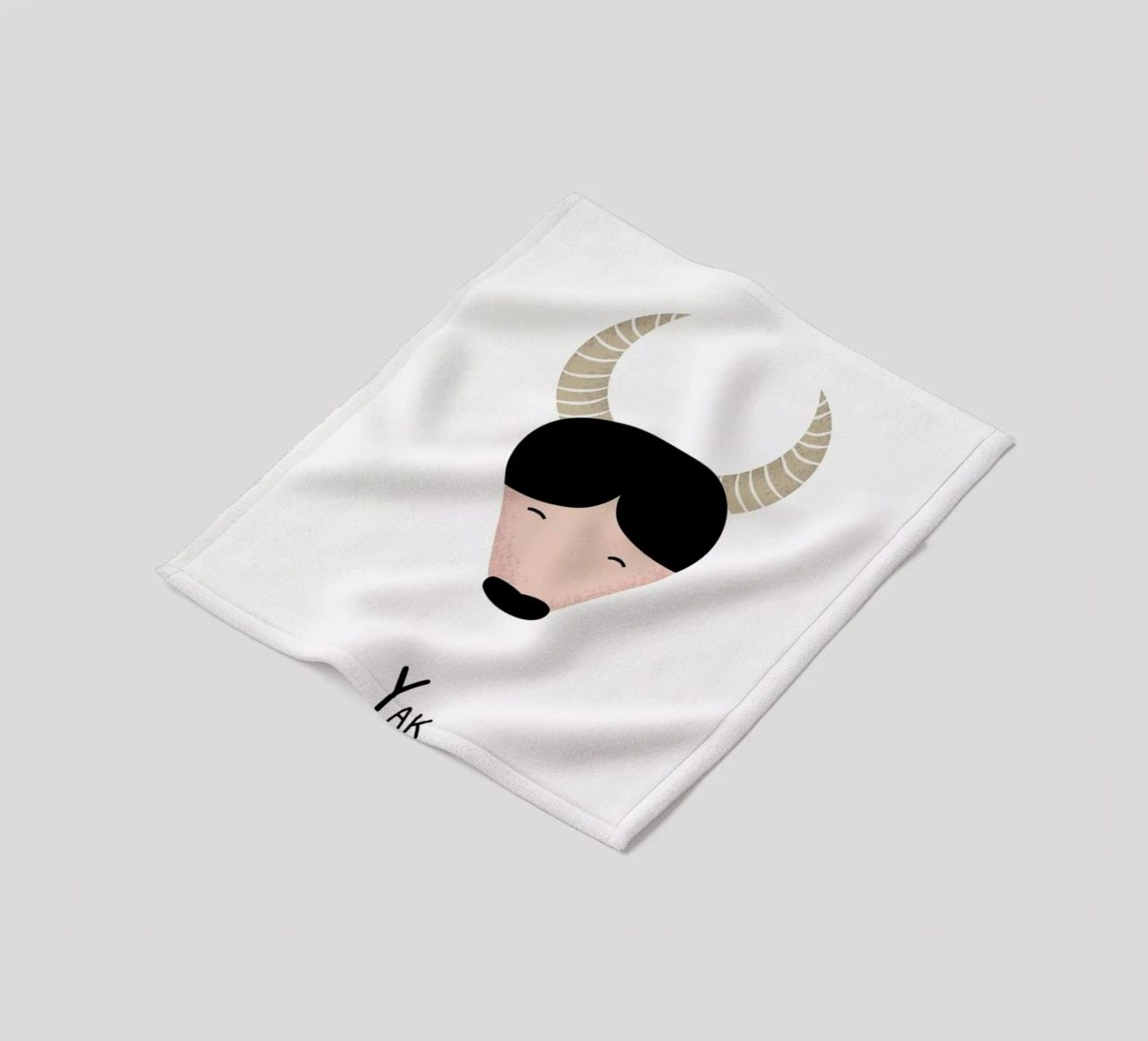 Y for Yak coperta in pile da Little Flourishes