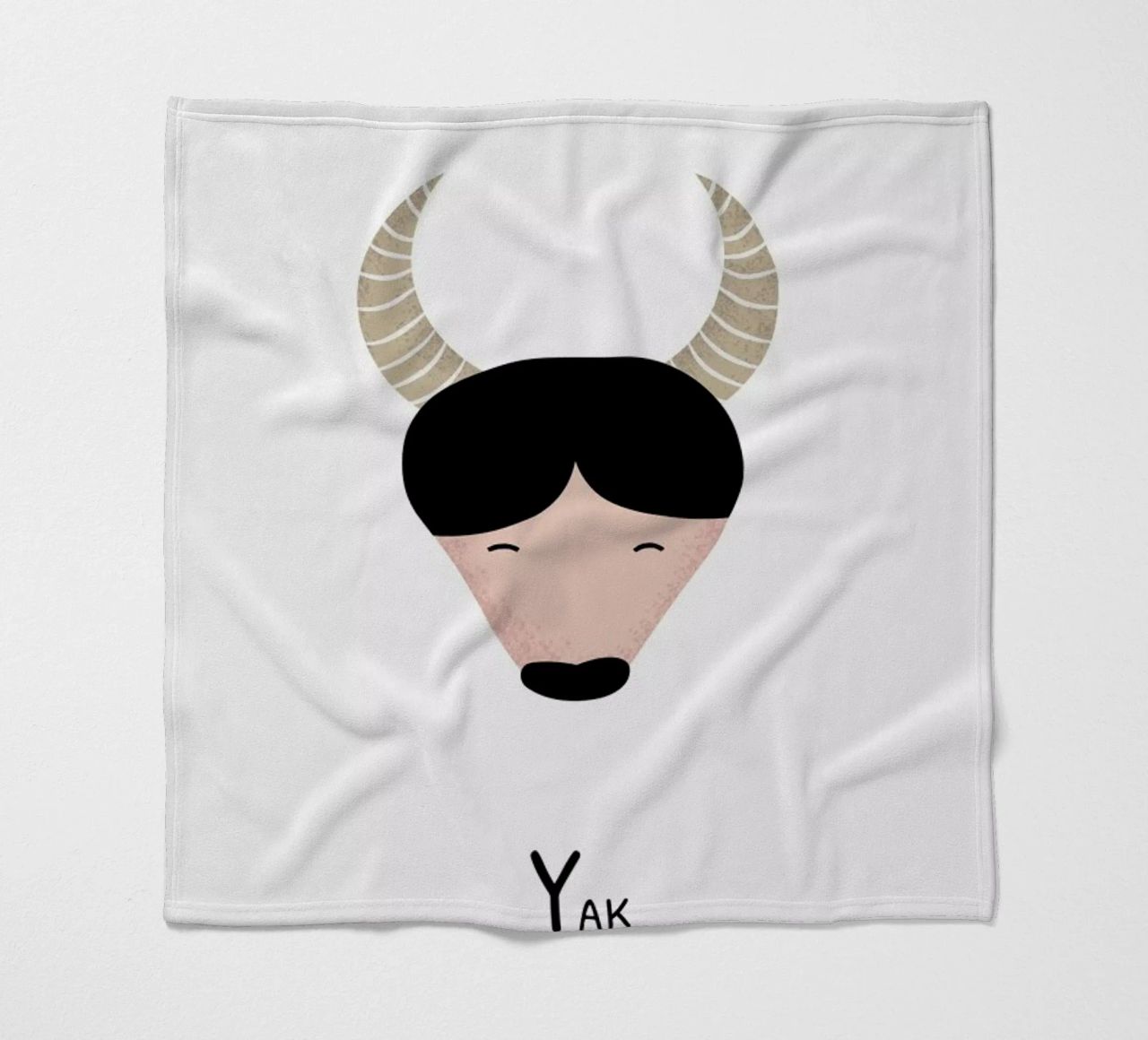 Y for Yak coperta in pile da Little Flourishes