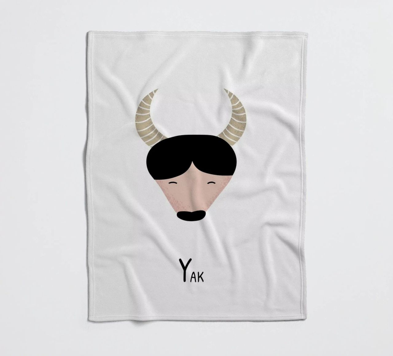 Y for Yak coperta in pile da Little Flourishes