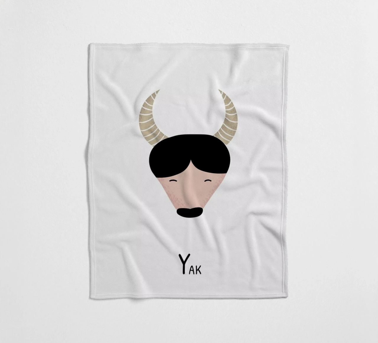 Y for Yak coperta in pile da Little Flourishes