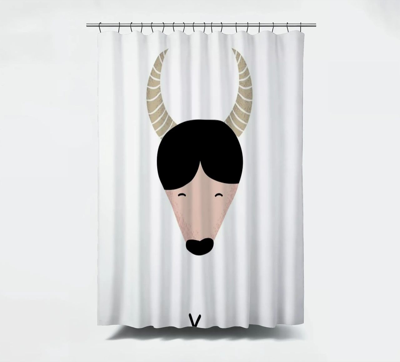 Y for Yak cortina de baño de Little Flourishes