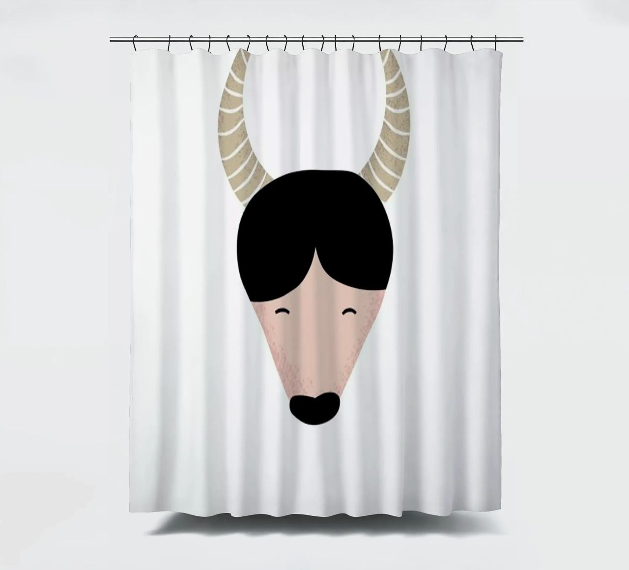 Y for Yak cortina de baño de Little Flourishes