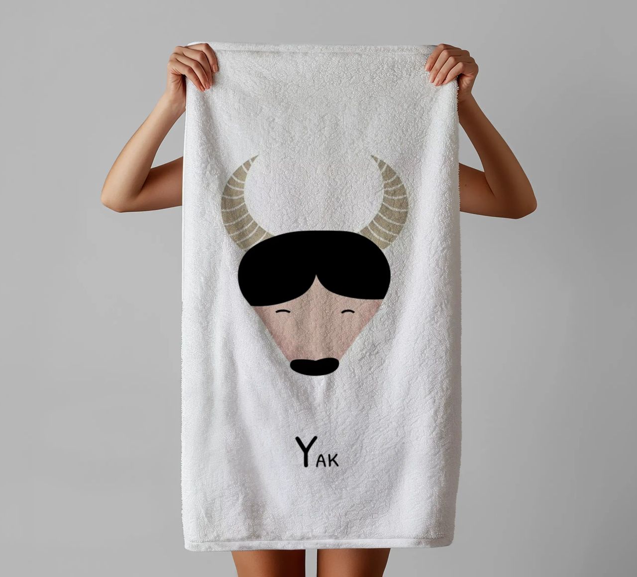 Y for Yak serviette de bain de Little Flourishes