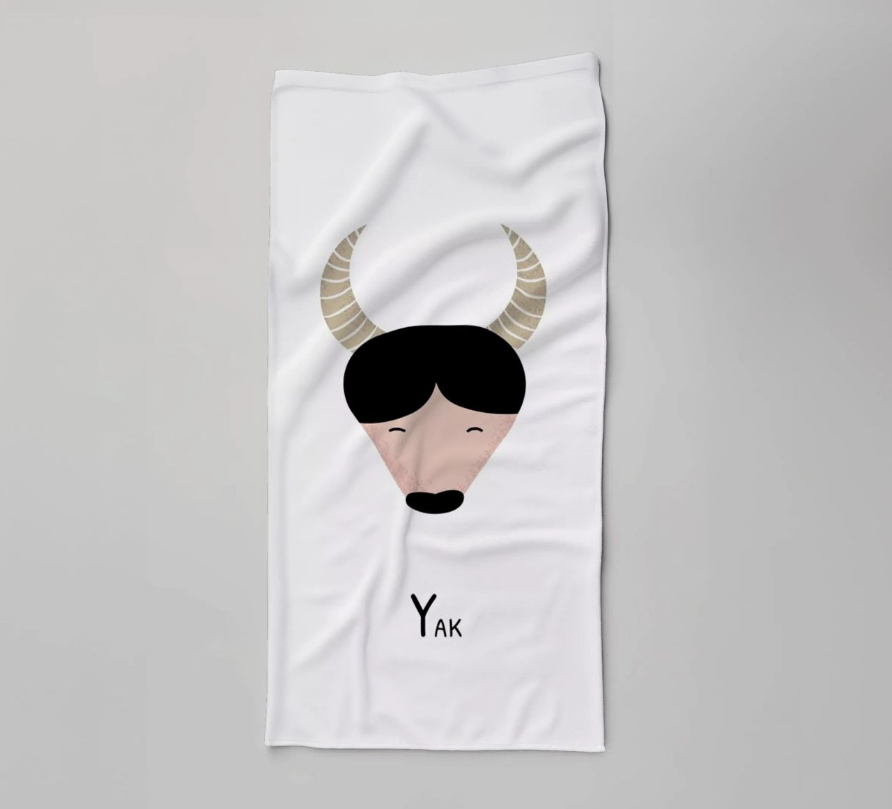 Y for Yak serviette de bain de Little Flourishes