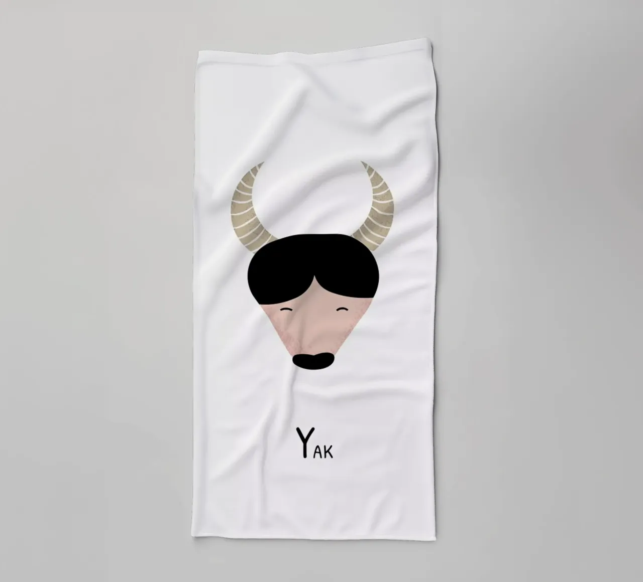 Y for Yak Handtuch von Little Flourishes