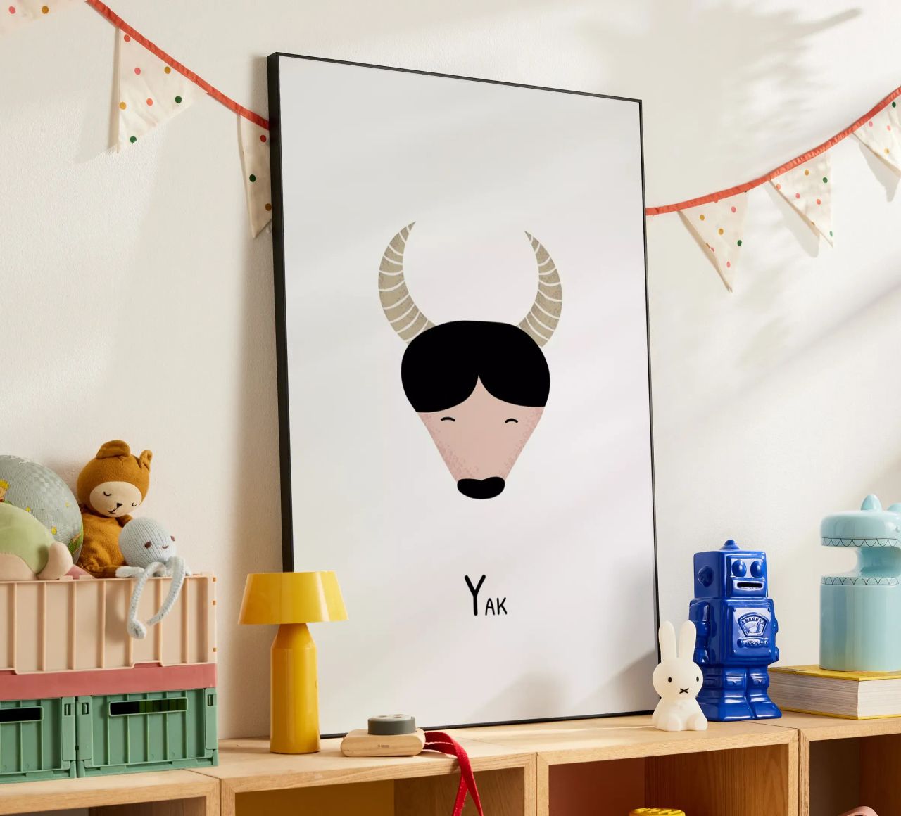 Y for Yak alluminio dibond da Little Flourishes